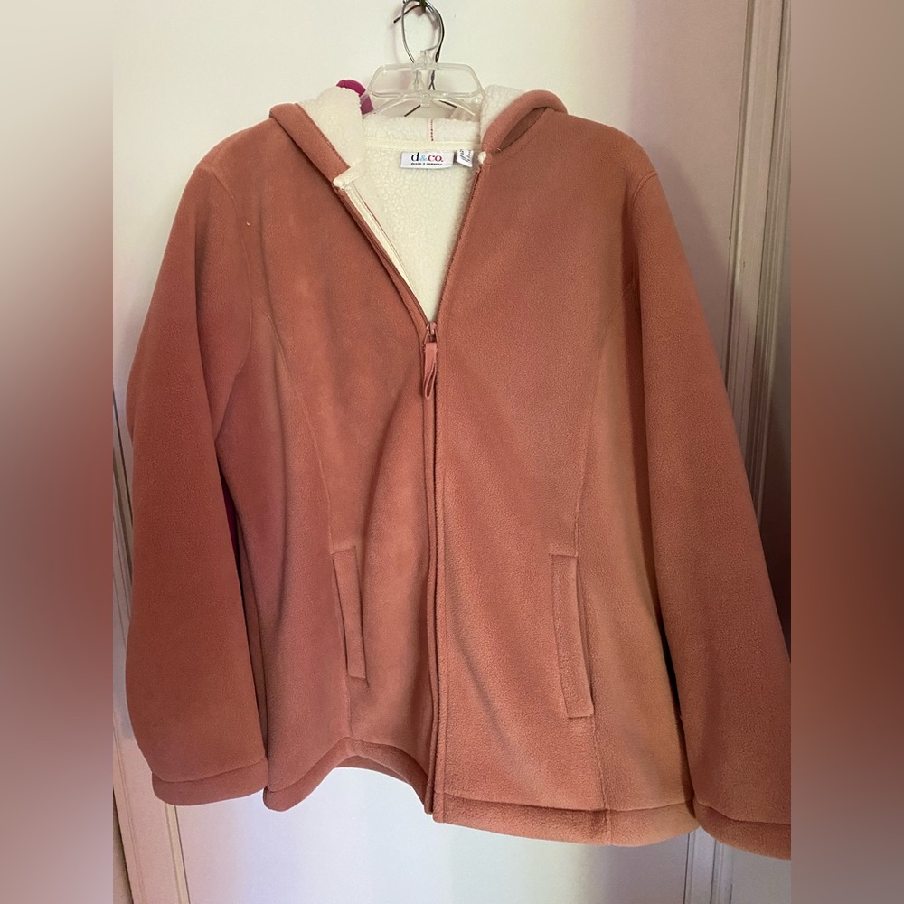 Medium Denim & Co may’ve fleece jacket.